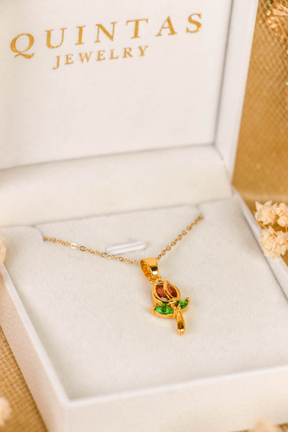 Aurielle Colored Tulip Necklace