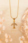 Wanderlust Airplane Necklace
