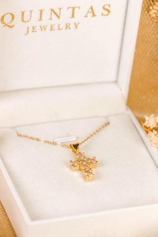 Sparkling Iced Cross Necklace