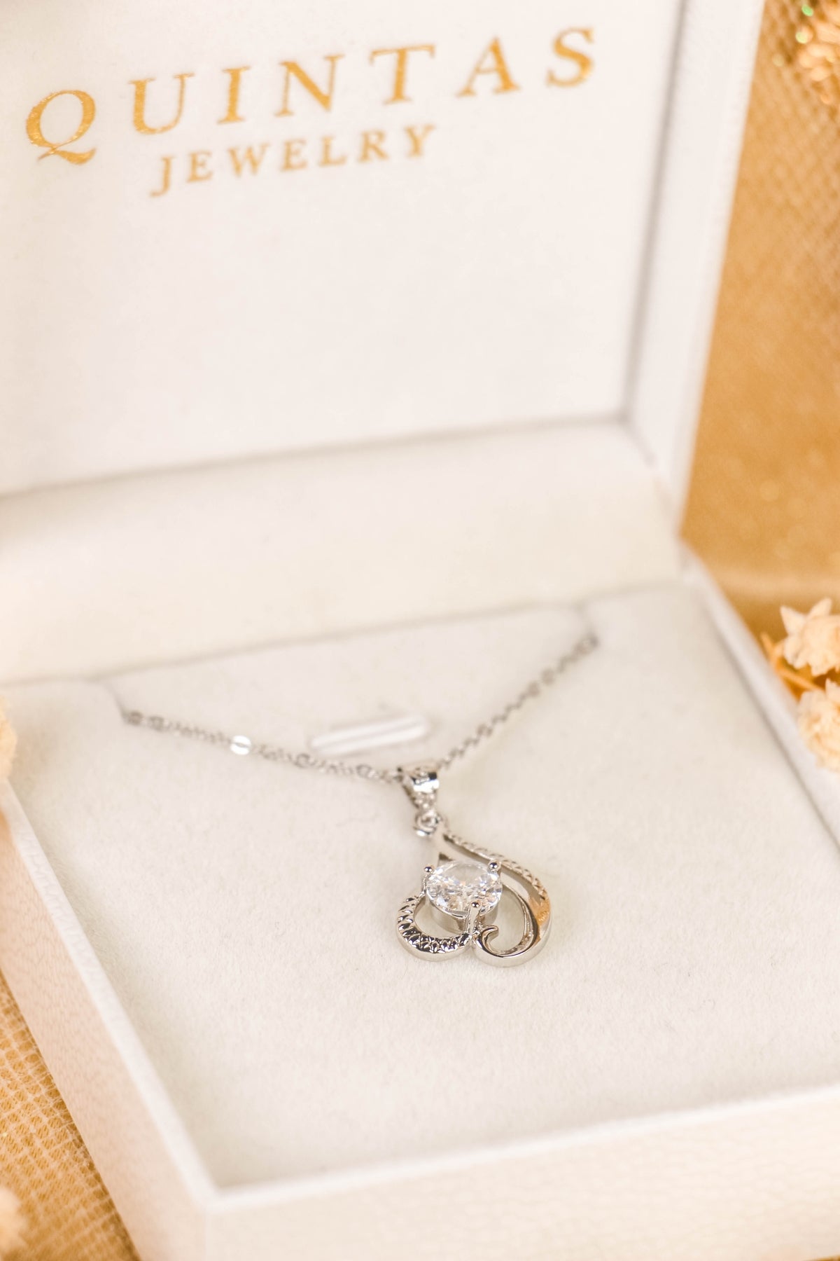 Astrid Heart Silver Necklace