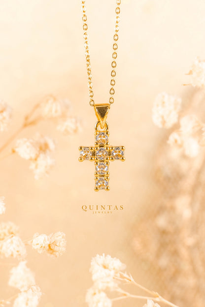 Sparkling Iced Cross Necklace