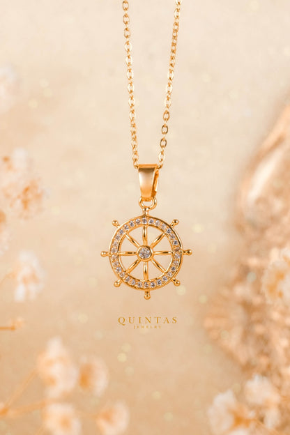 Ship's Wheel Necklace