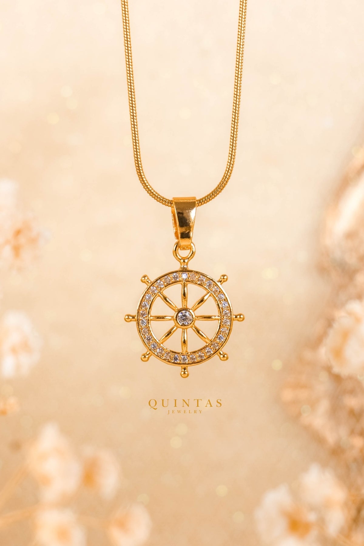 Ship's Wheel Necklace