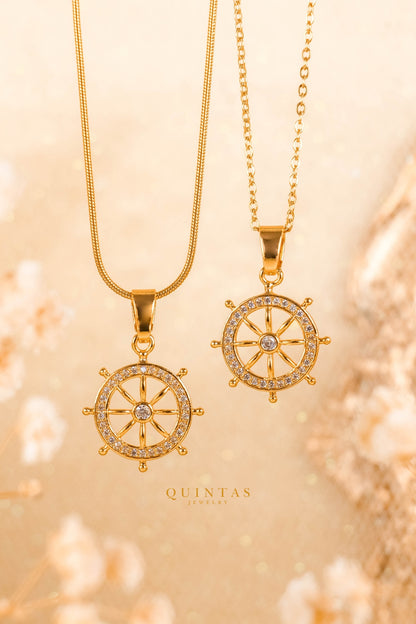 Ship's Wheel Necklace