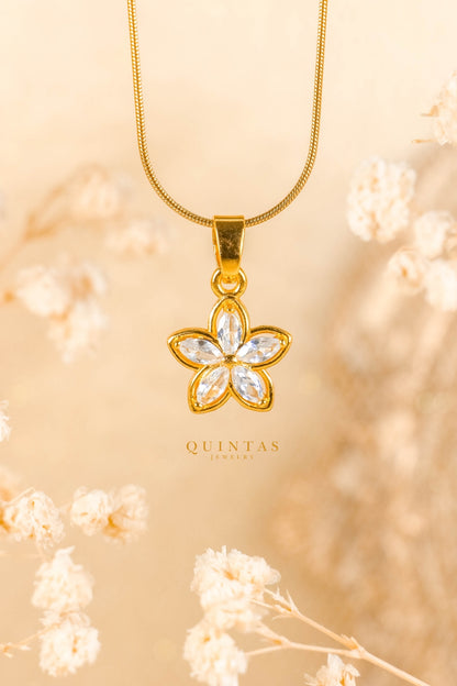 Avery Golden Flower Necklace