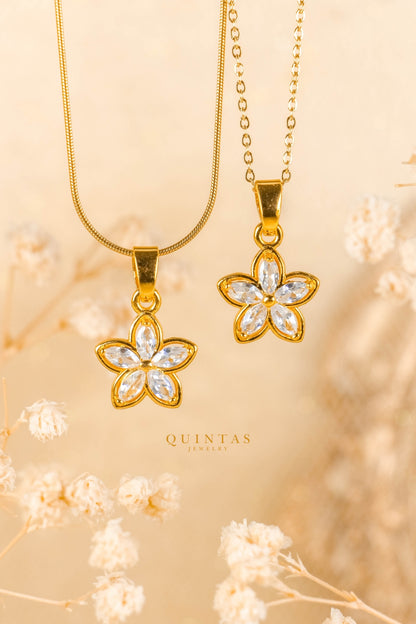 Avery Golden Flower Necklace