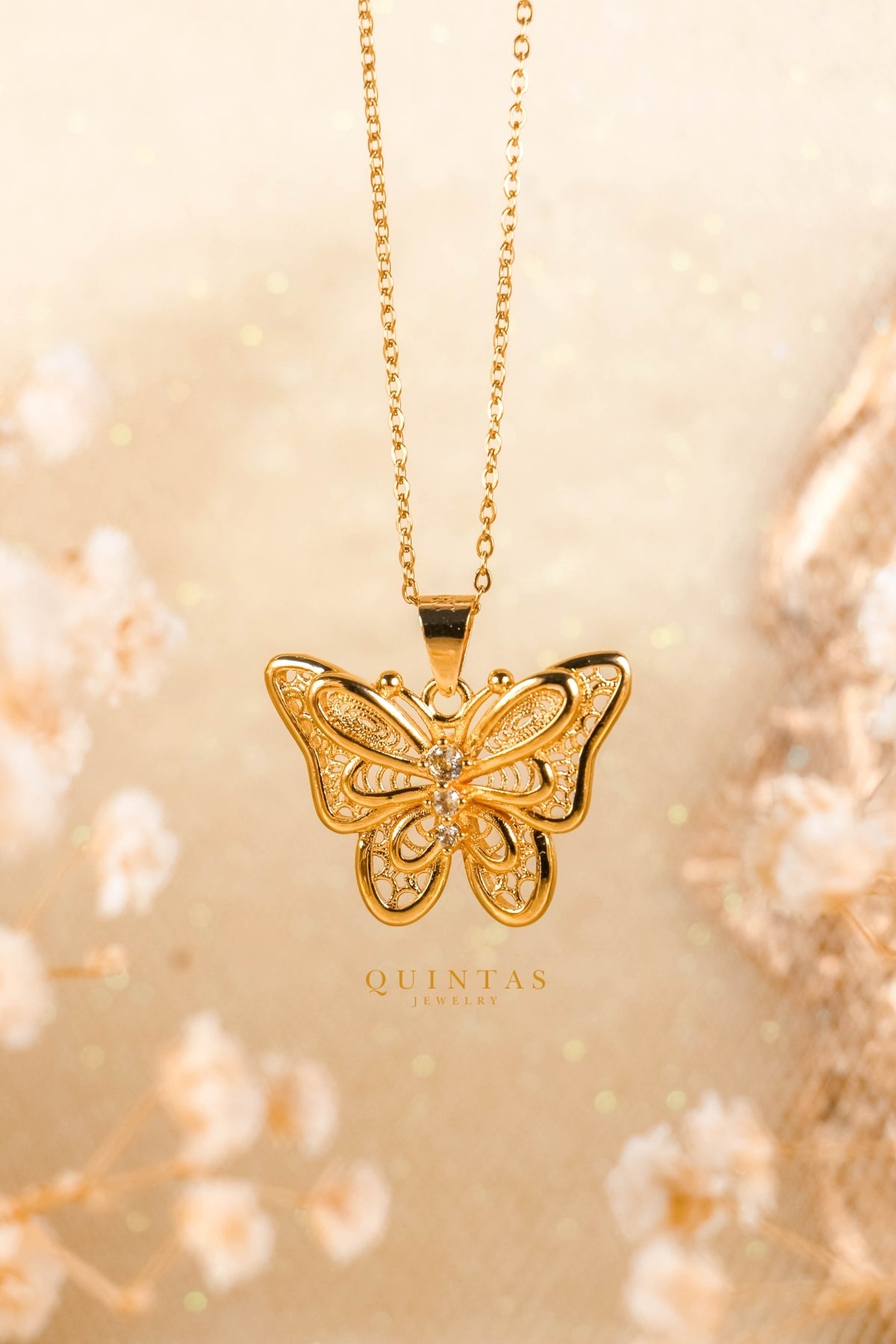 Christina Grand Butterfly Necklace