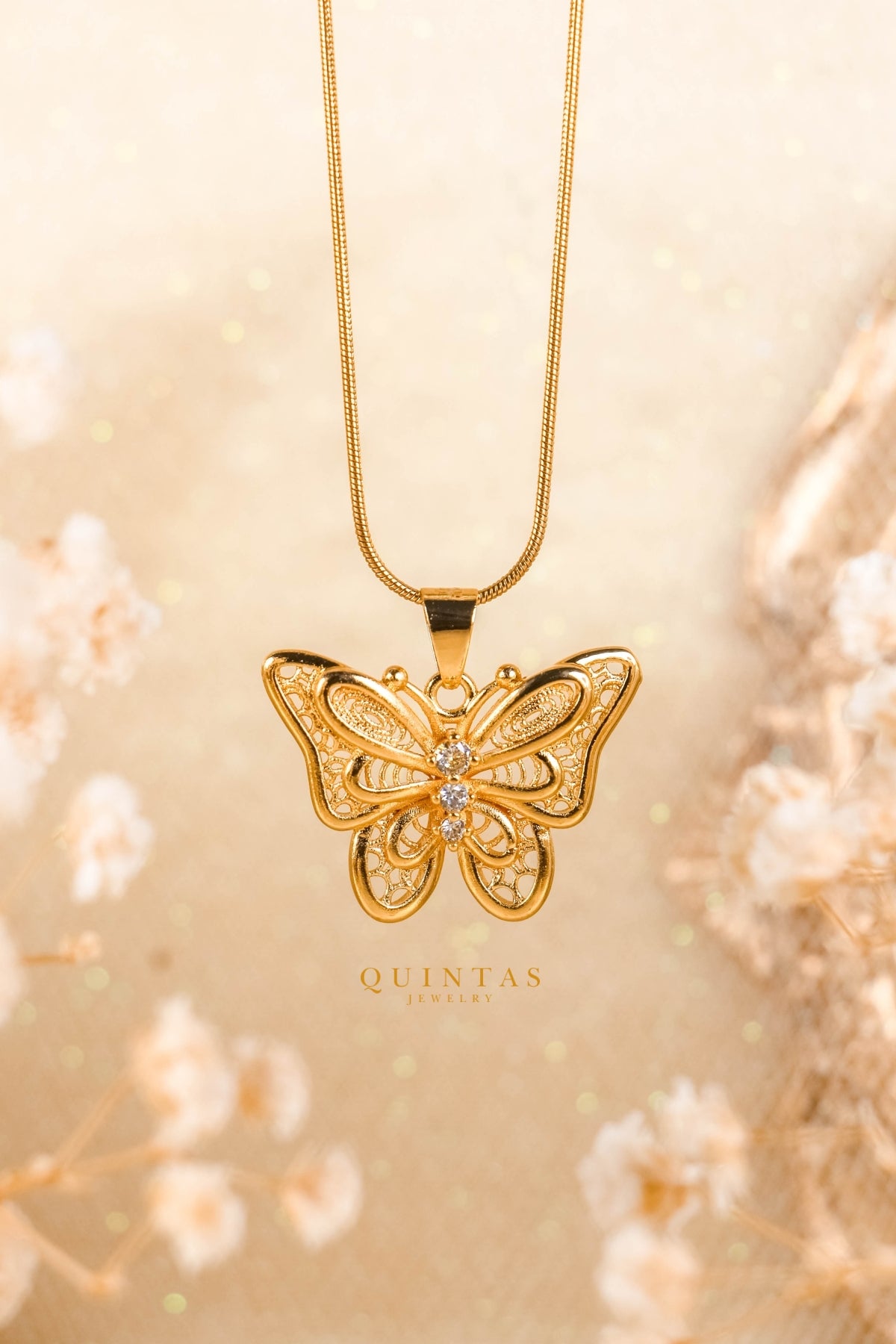 Christina Grand Butterfly Necklace