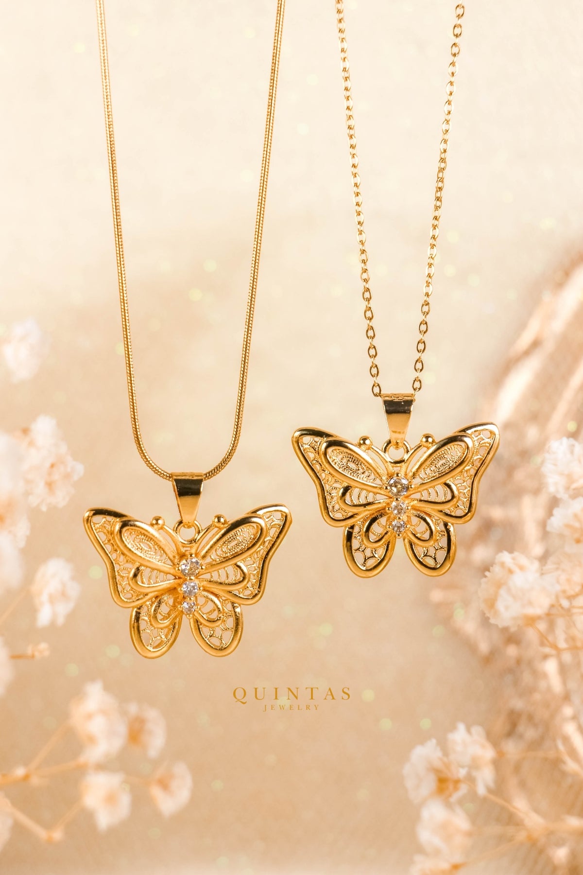 Christina Grand Butterfly Necklace