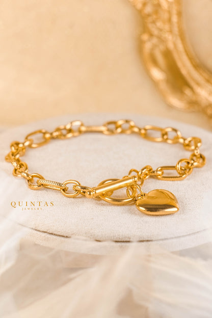 Cleo Heart Bracelet