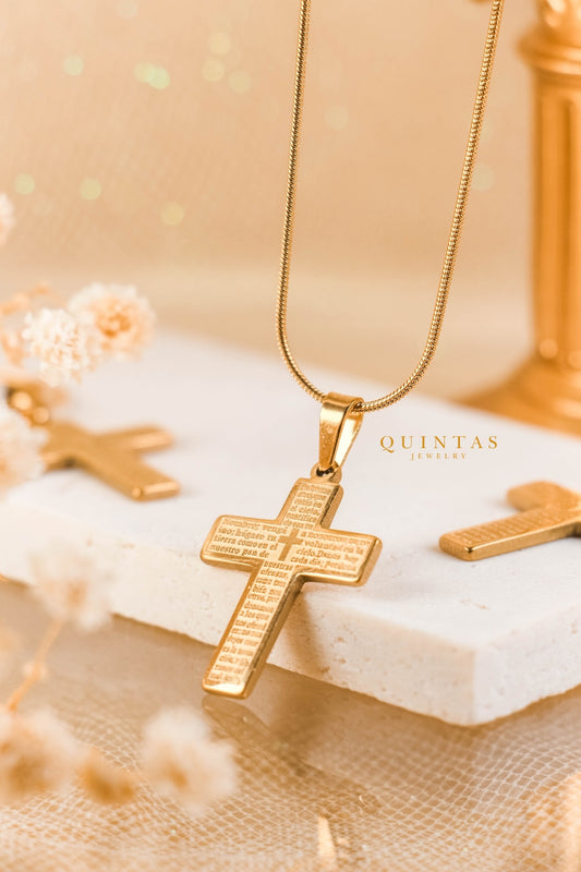 "Our Father" Cross Necklace