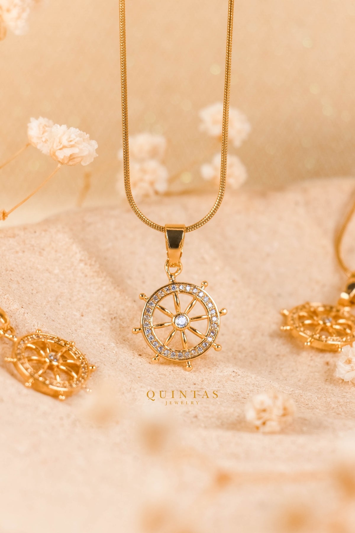 Ship's Wheel Necklace