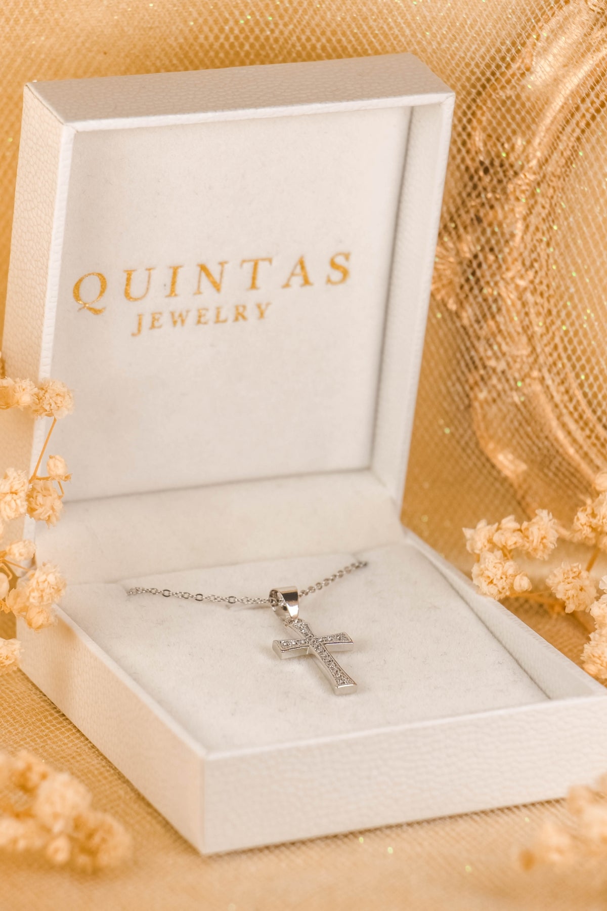 Lucent Cross Silver Necklace
