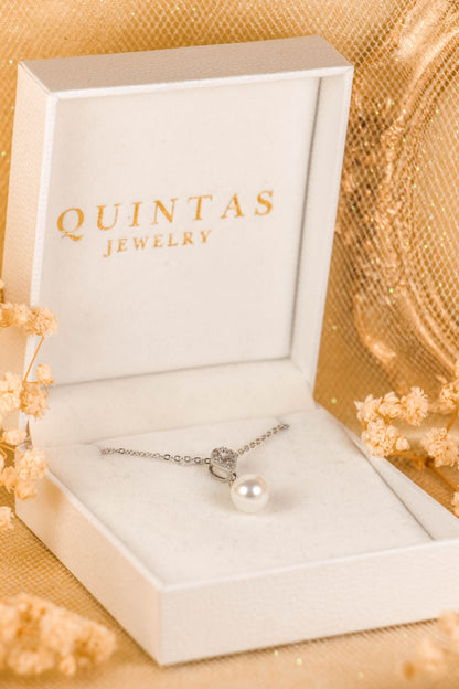 Althea Pearl Silver Necklace