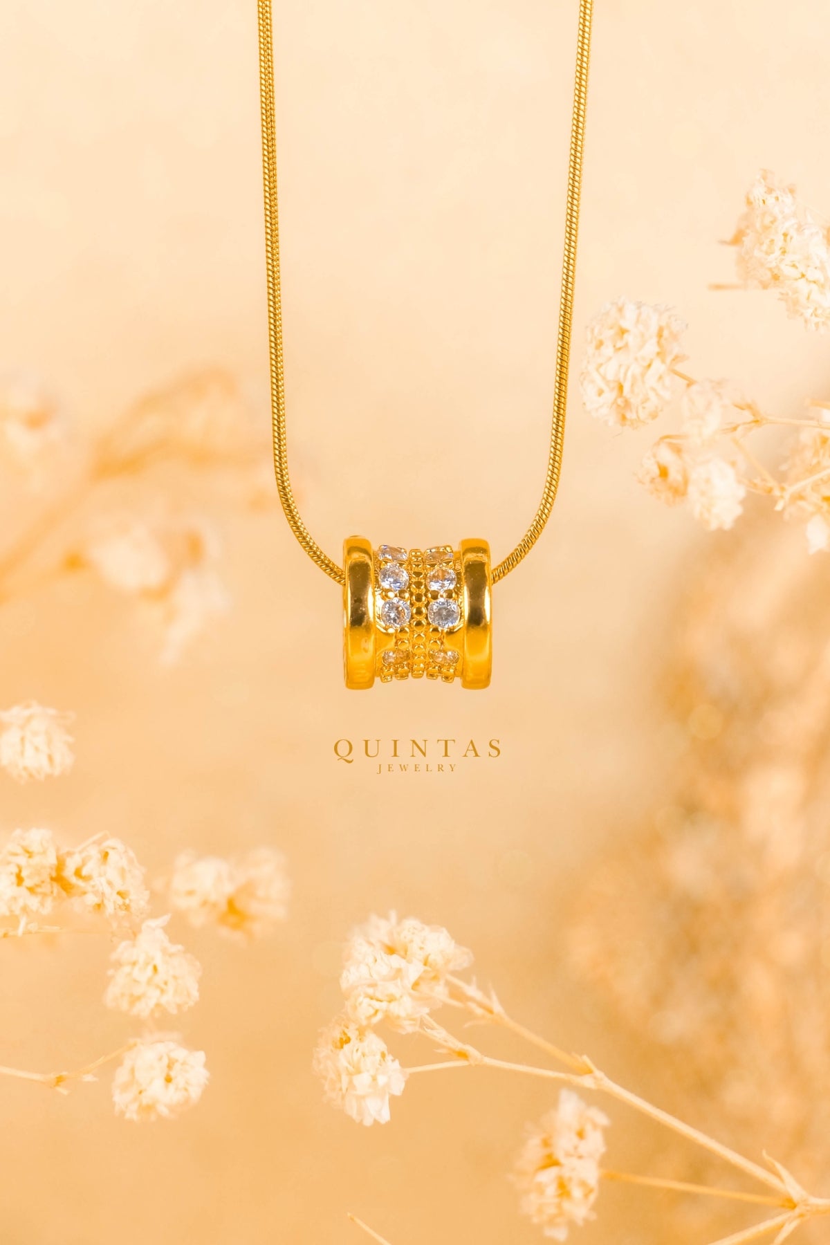 Elan Classic Barrel Necklace