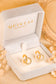 Circle Charm Hoop Earrings