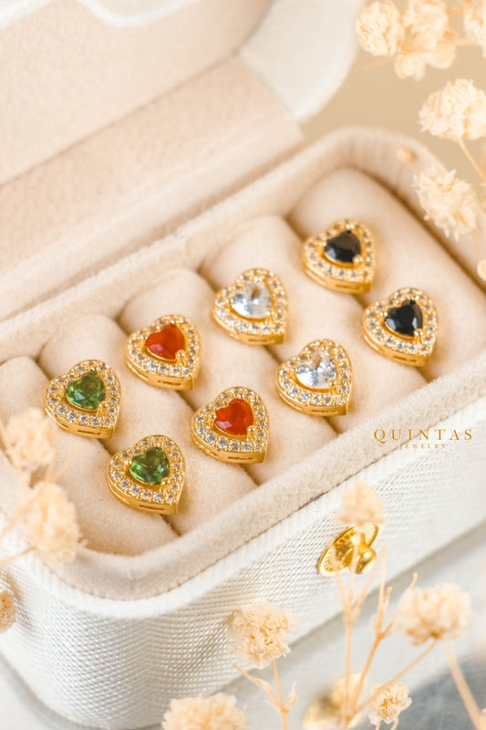 Blythe Heart Stud Earrings