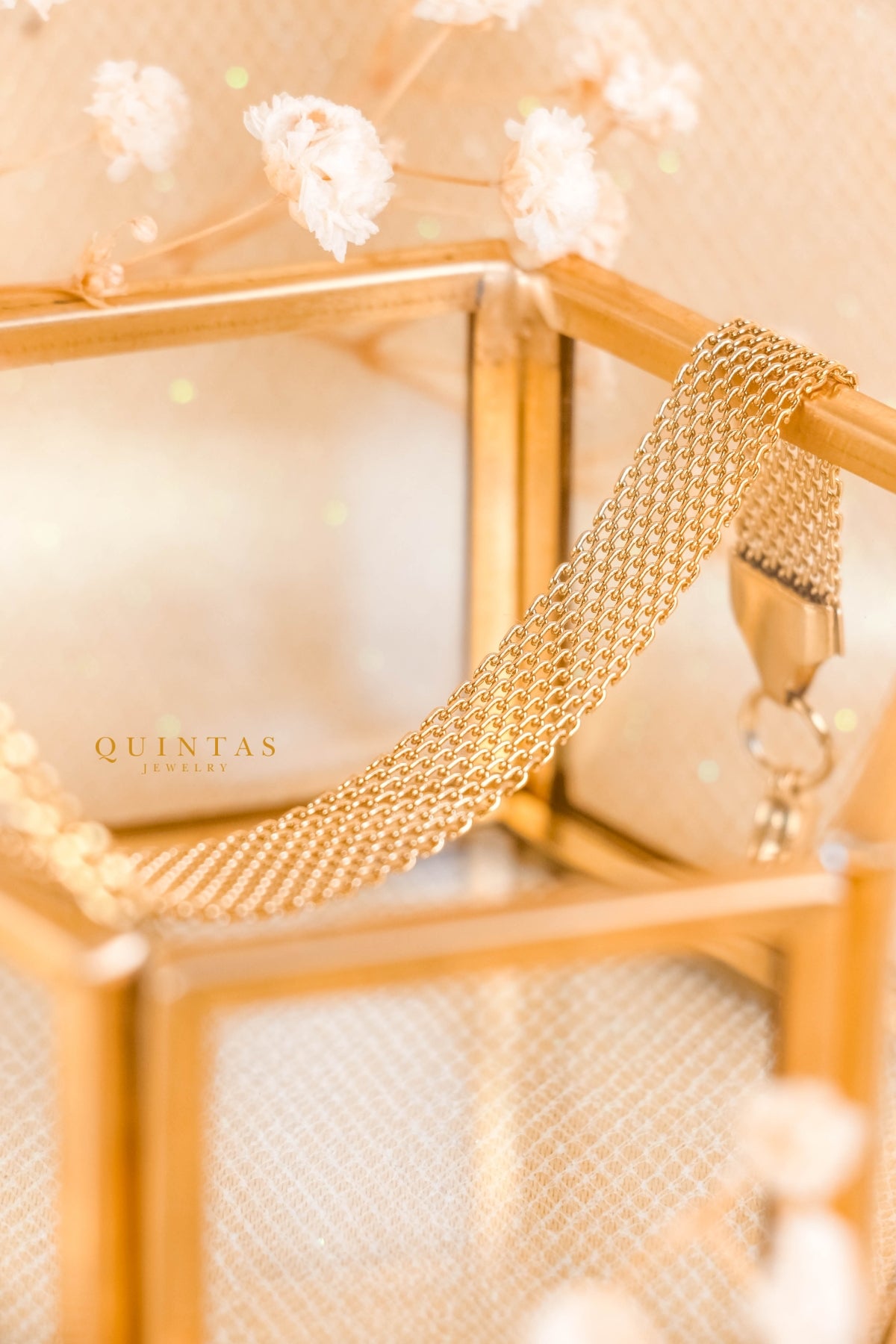 Belinda Woven Gold Bracelet