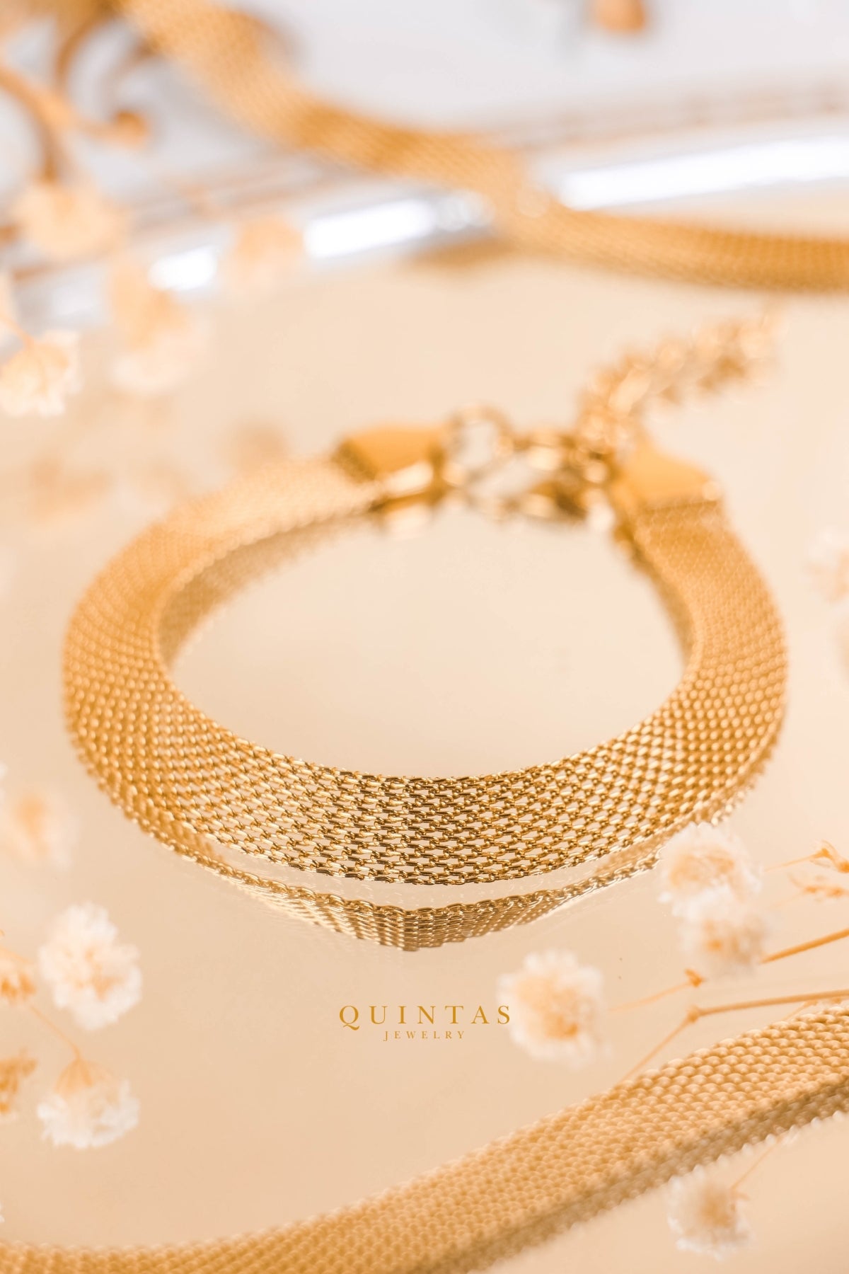 Belinda Woven Gold Bracelet