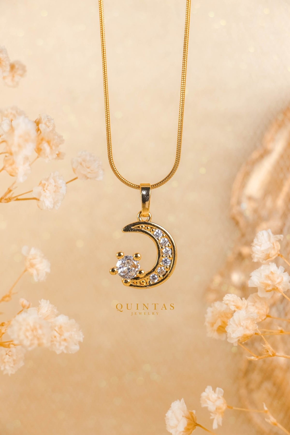 Dreamy Moon and Star Necklace