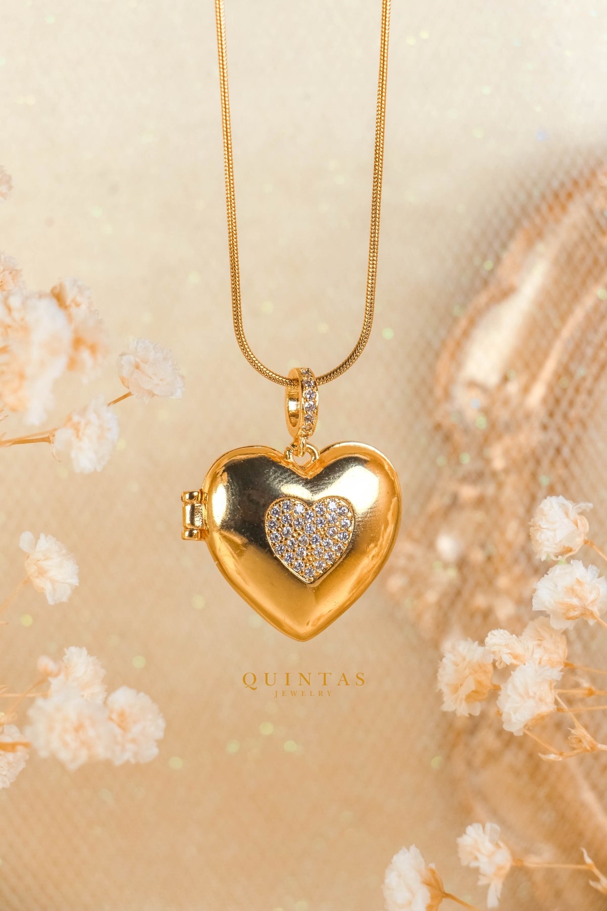 Agatha Heart Locket Necklace