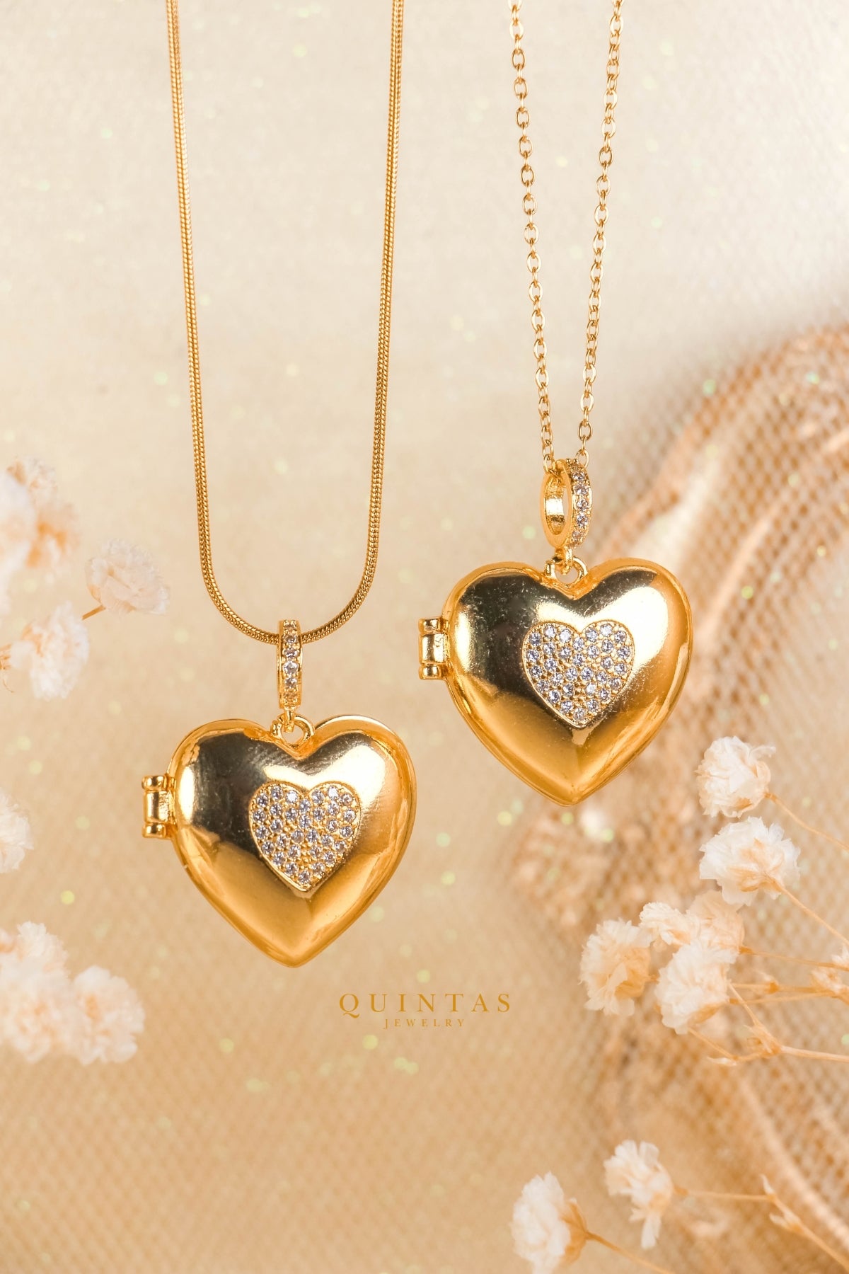 Agatha Heart Locket Necklace