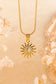 Golden Bohemian Sun Moon Necklace