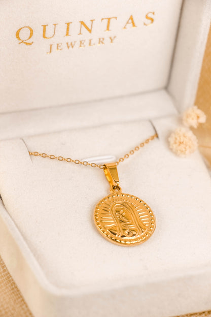 Mary Medallion Necklace