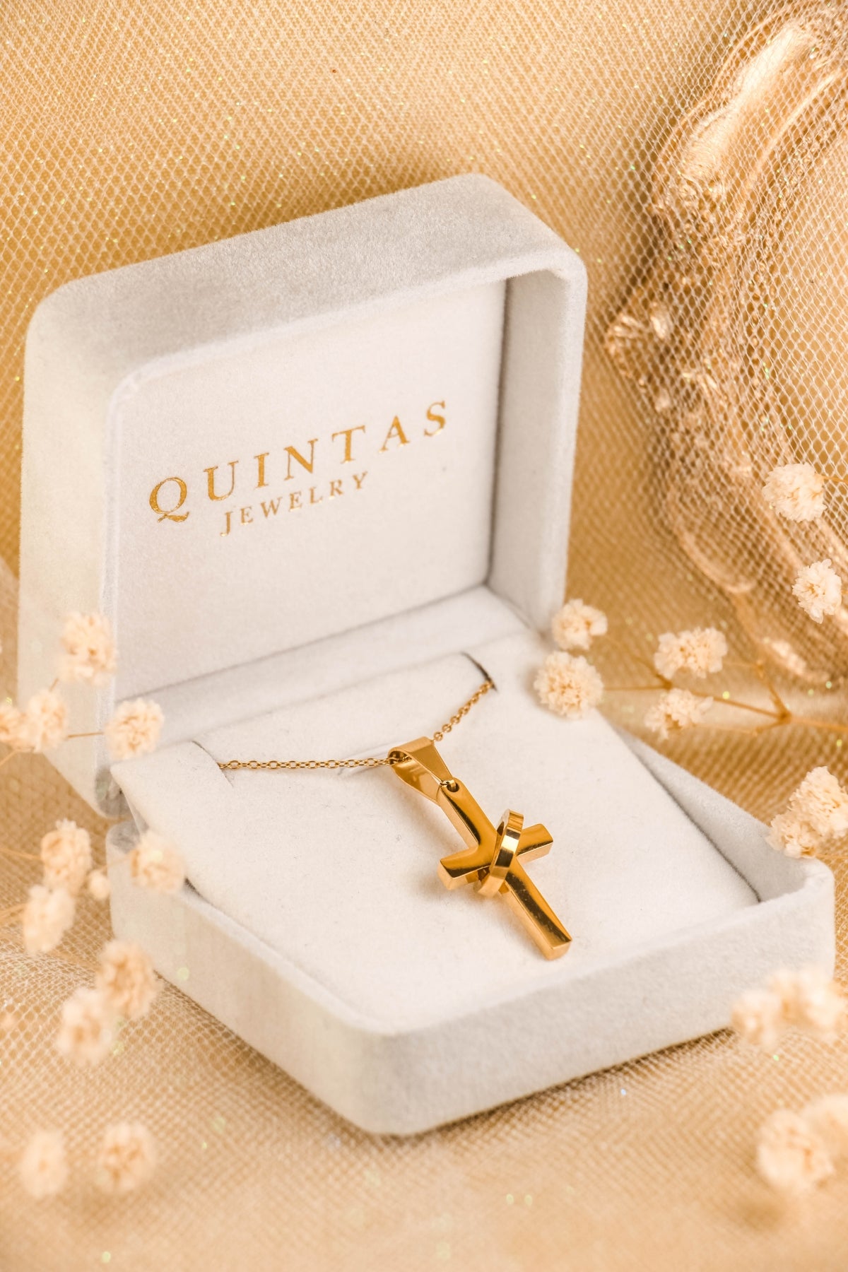 Eternity Cross Necklace