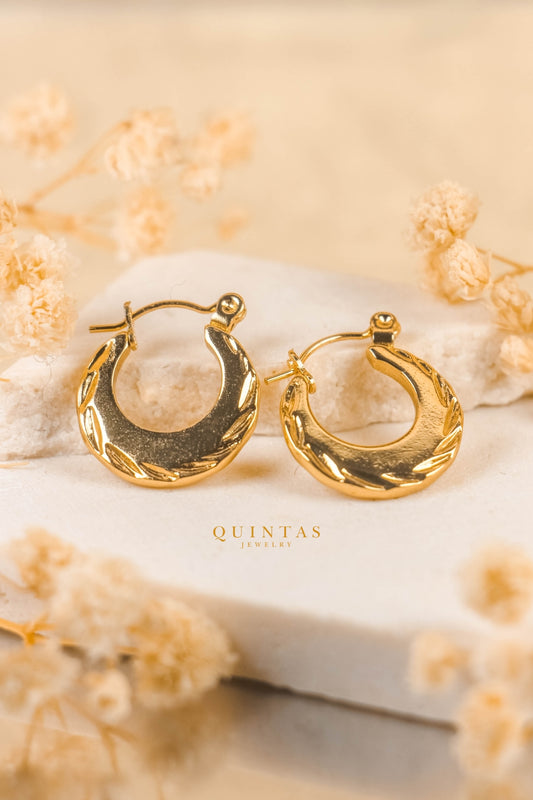 Lara Sculpted Hoop Earrings
