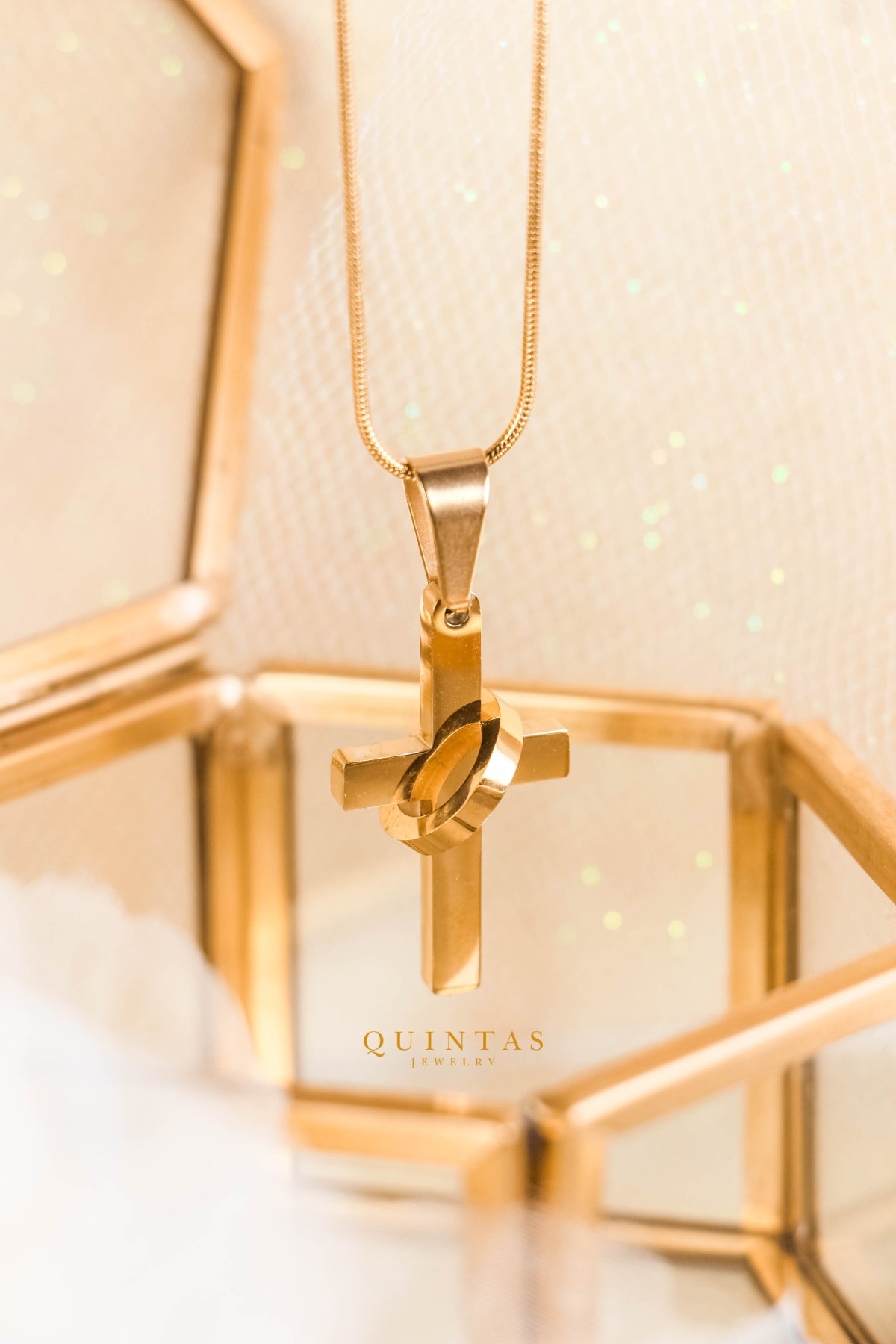 Eternity Cross Necklace