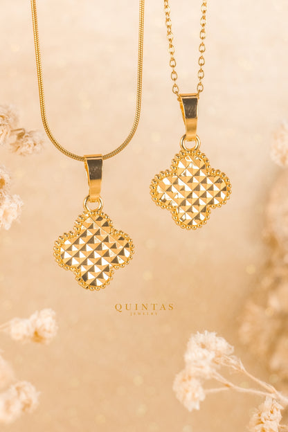 Sculpted Clover Necklace