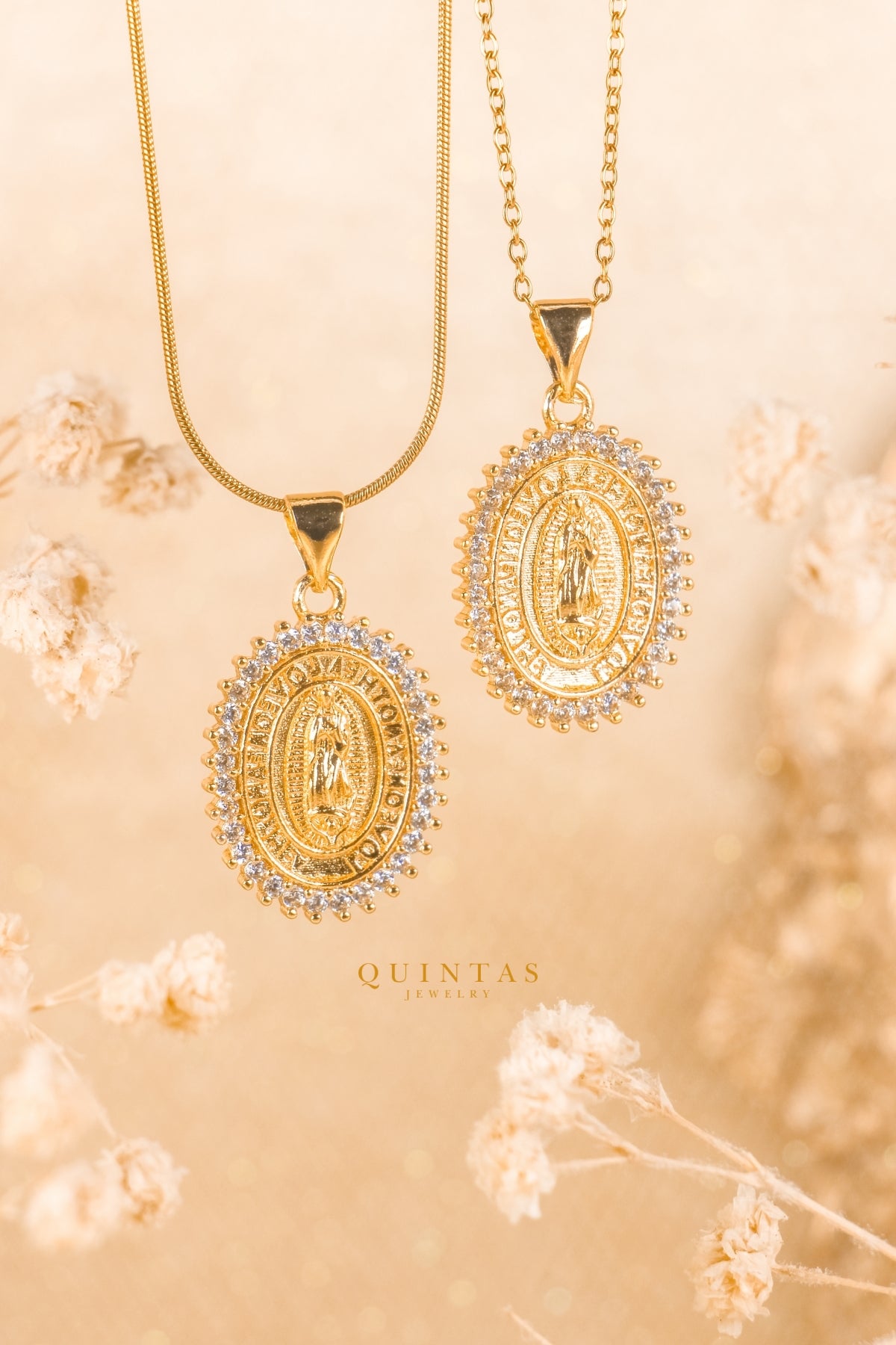 Sacred Mary Medallion Necklace