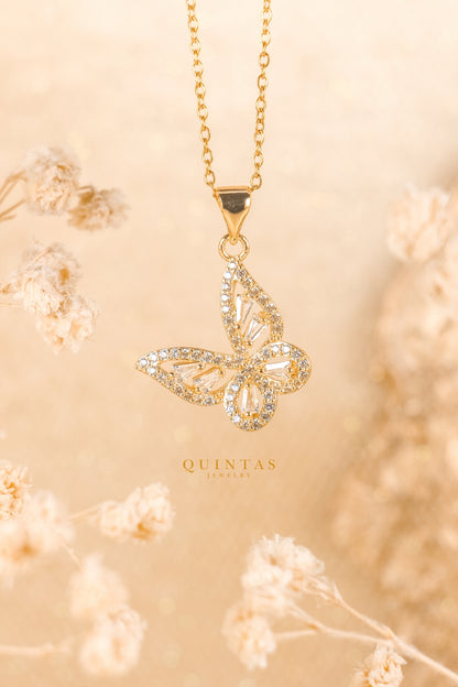 Alora Grand Butterfly Necklace
