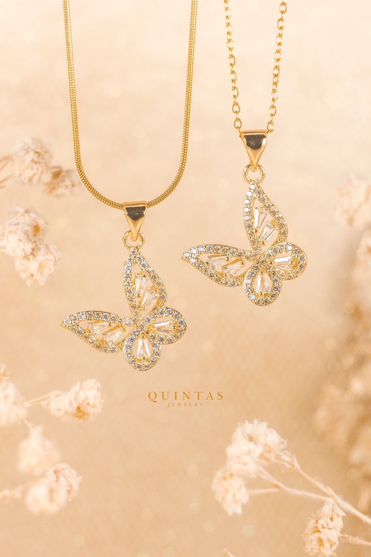 Alora Grand Butterfly Necklace