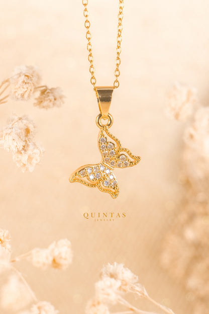 Marie Butterfly Tail Necklace