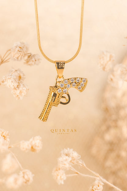 Pistol Charm Necklace
