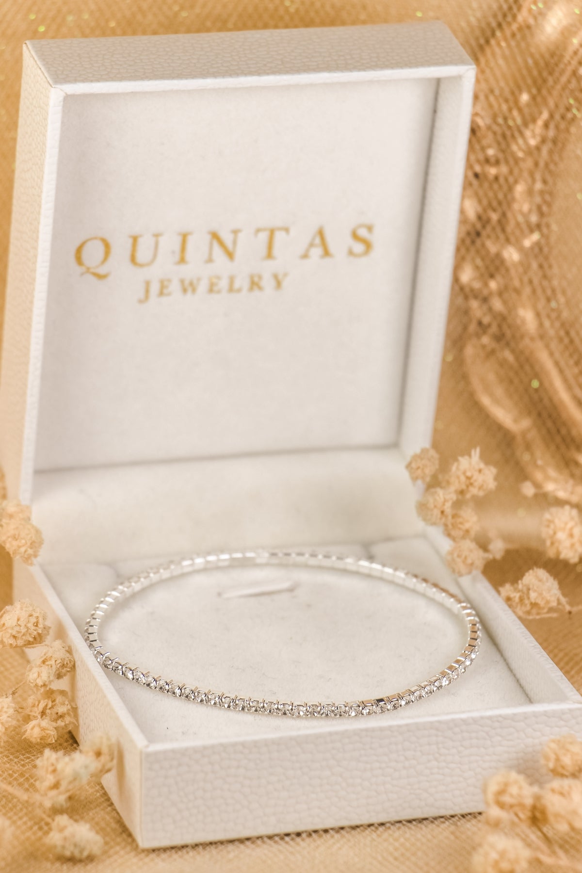 Classic Tennis Silver Bracelet