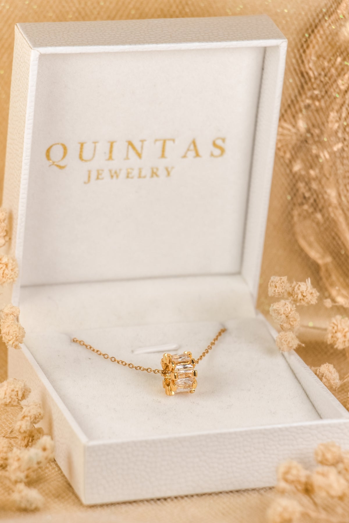 Ophelia Glass Barrel Necklace