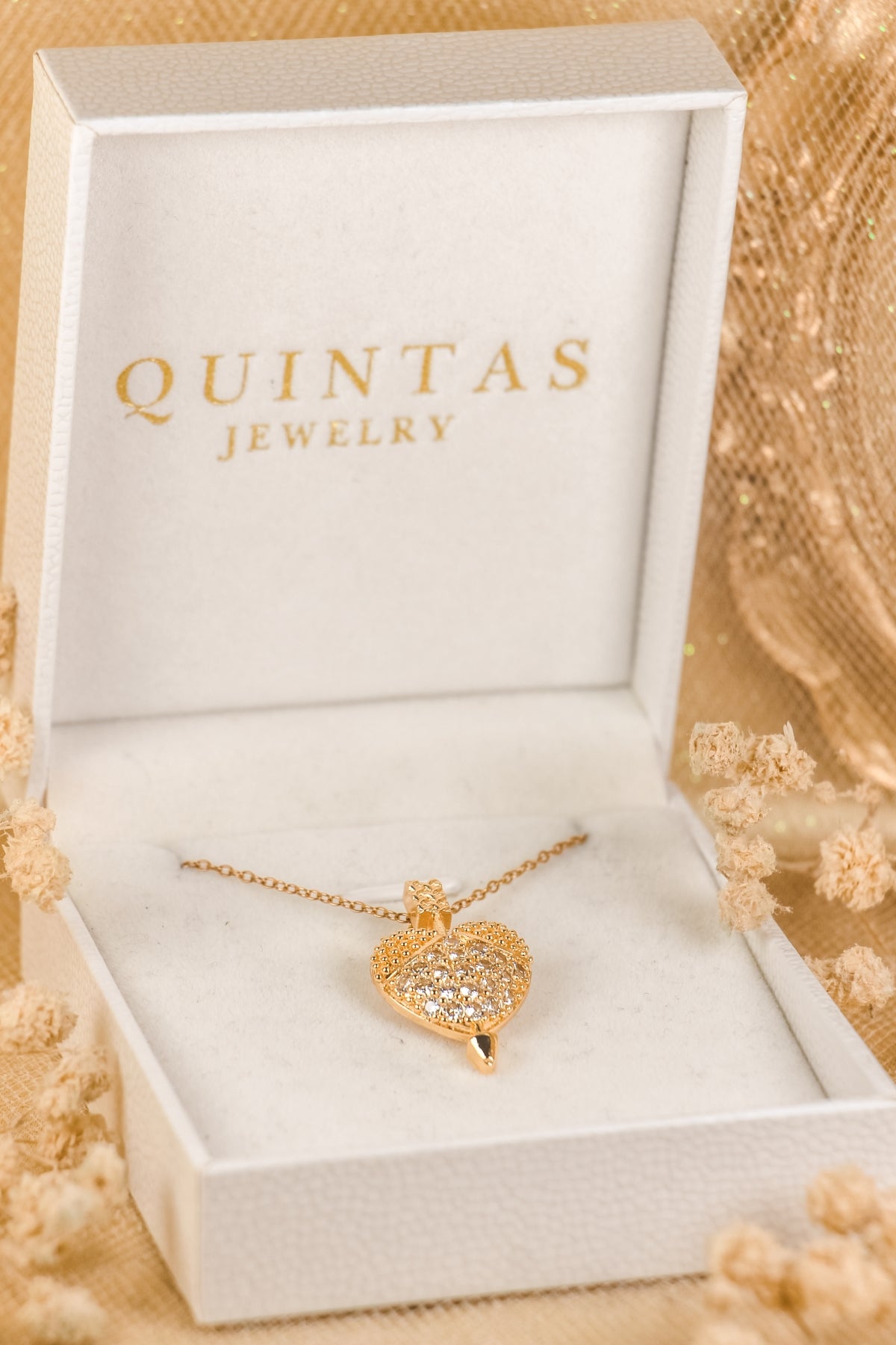 Cupid's Arrow Heart Necklace