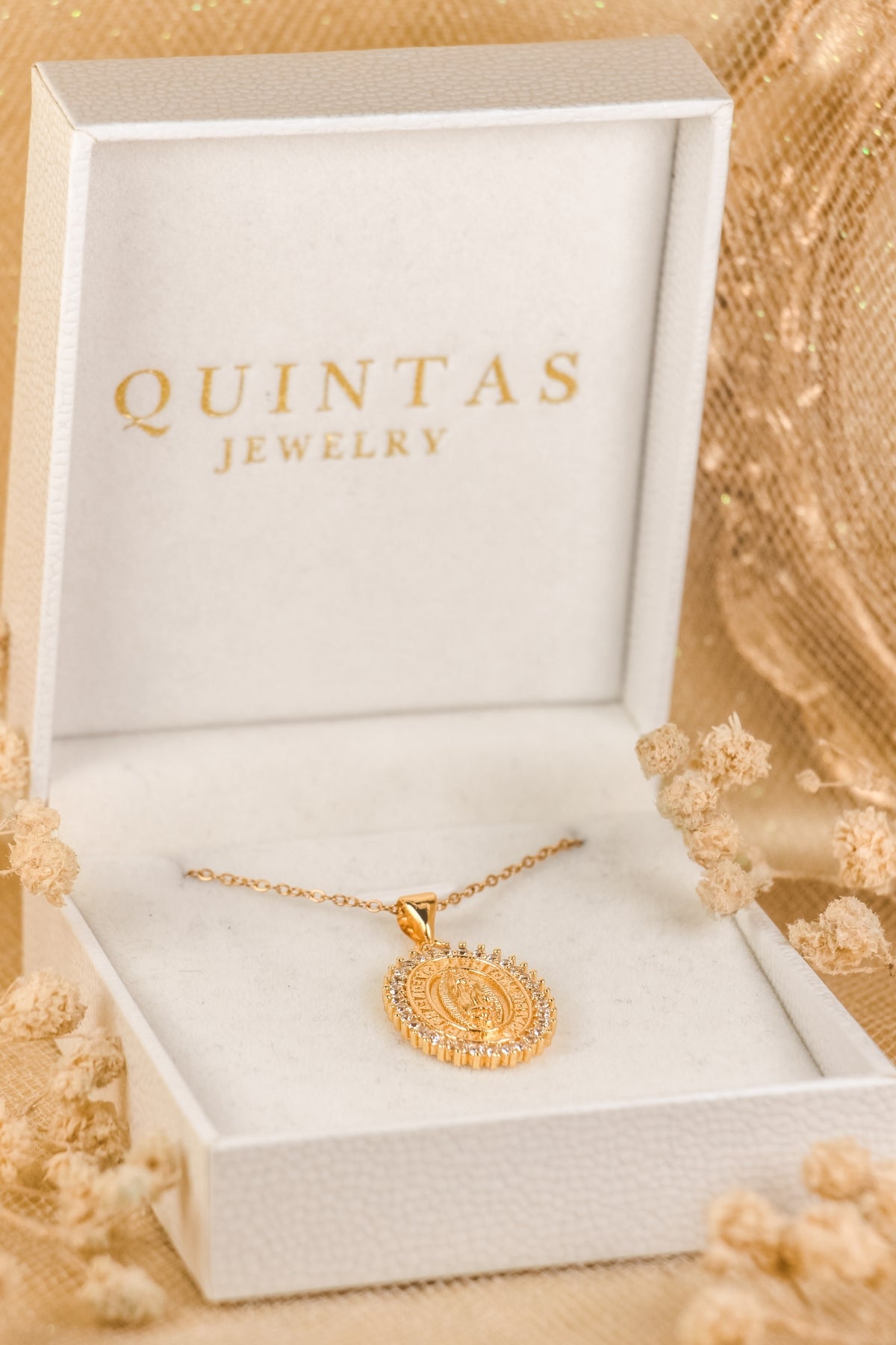 Sacred Mary Medallion Necklace