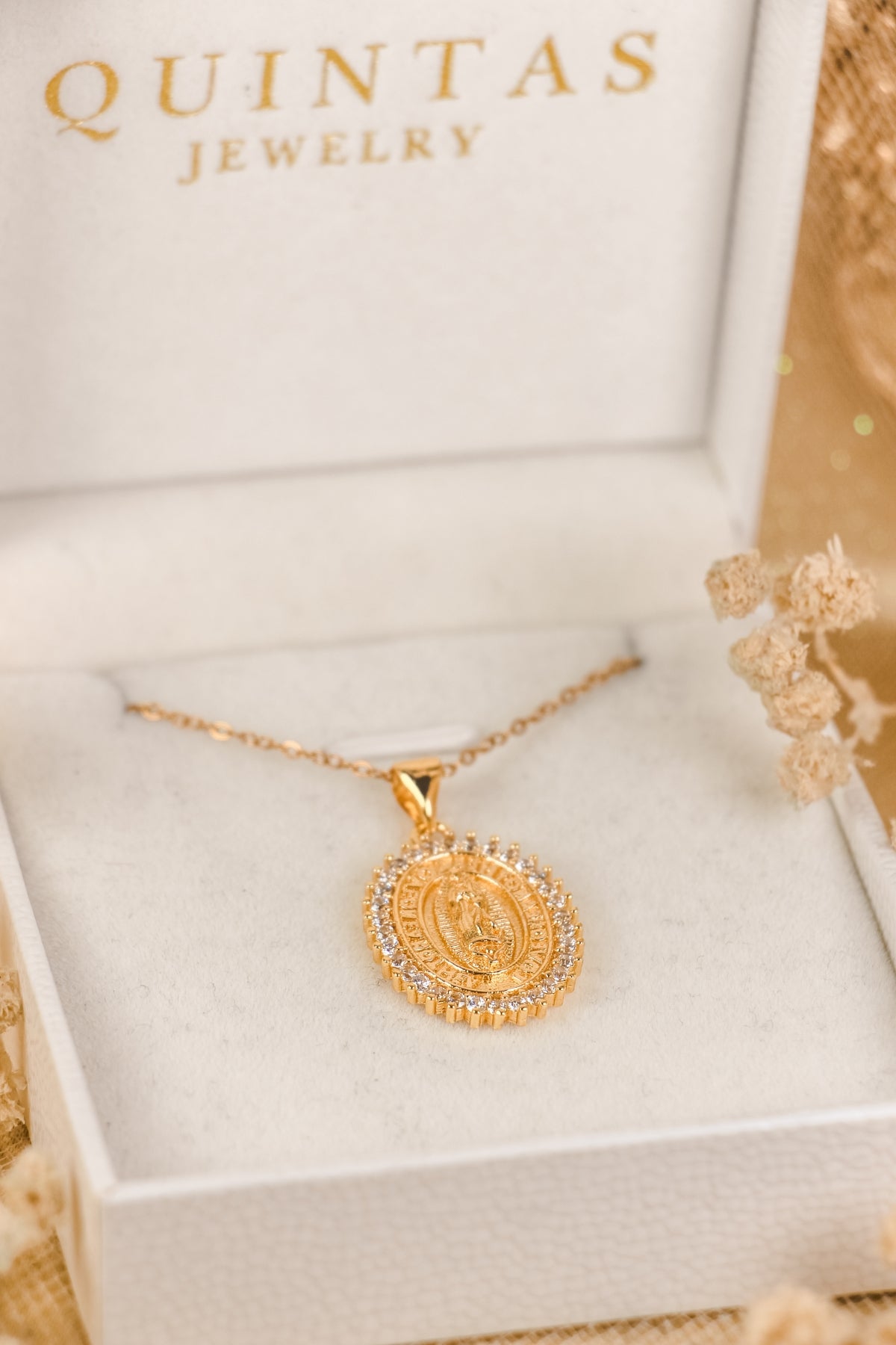 Sacred Mary Medallion Necklace