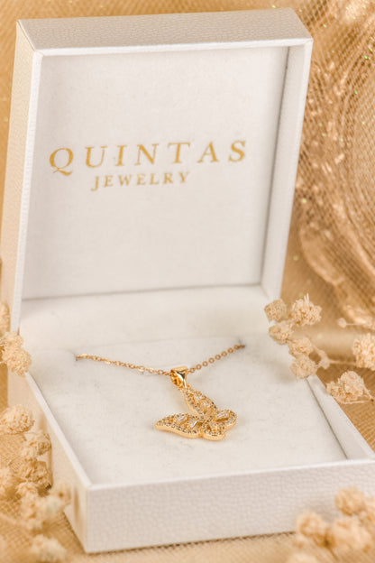 Alora Grand Butterfly Necklace