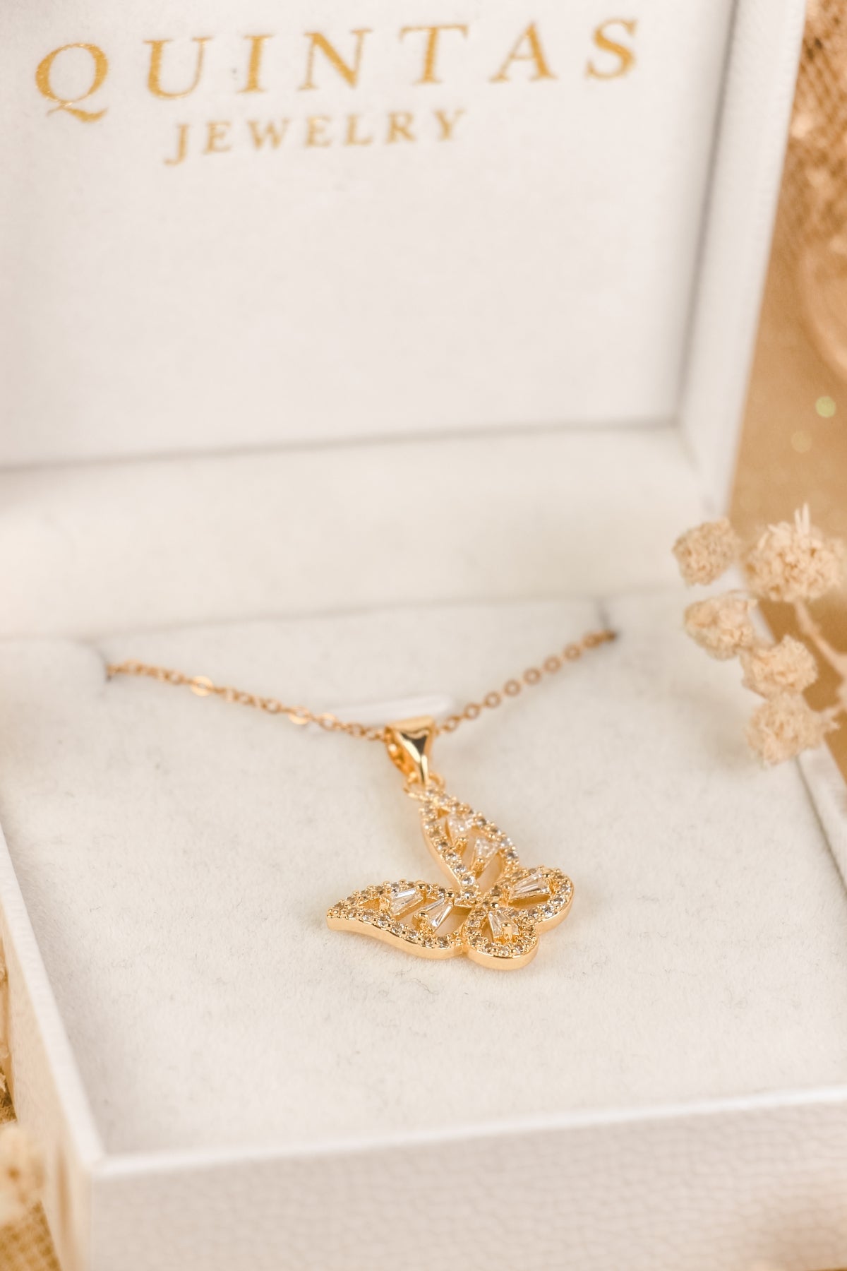 Alora Grand Butterfly Necklace