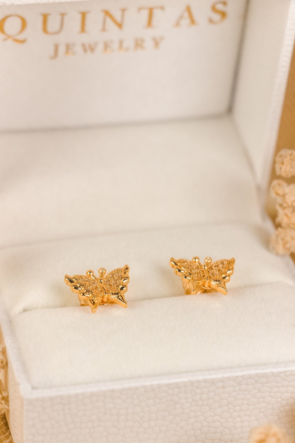 Aurelia Butterfly Stud Earrings