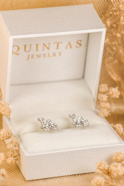 Los Angeles Silver Stud Earrings