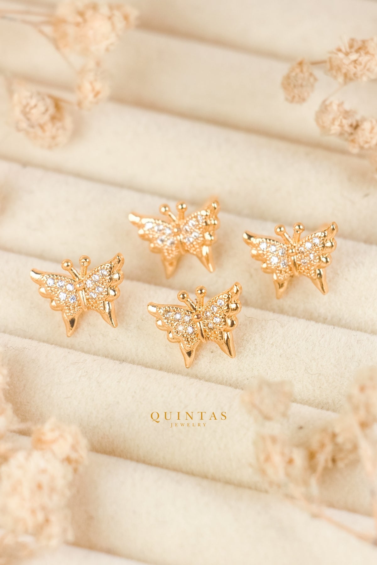 Aurelia Butterfly Stud Earrings