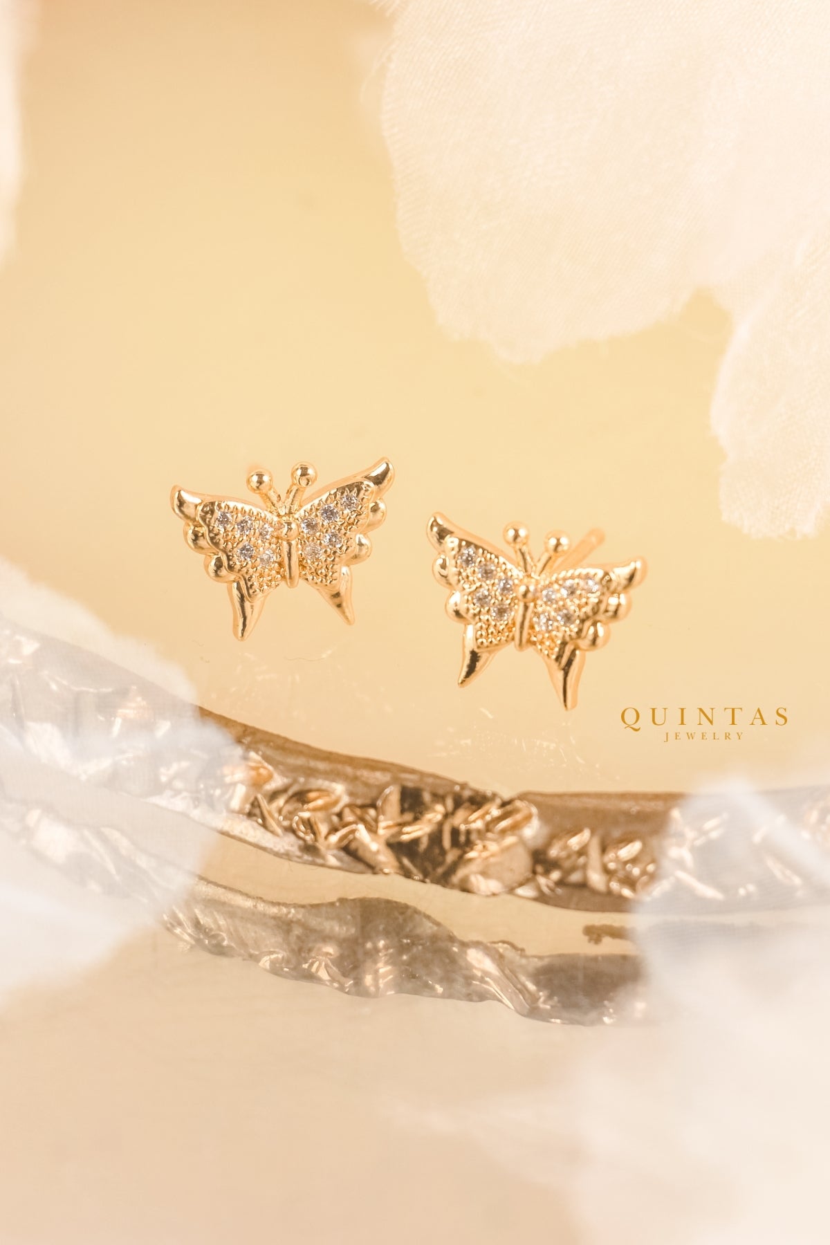 Aurelia Butterfly Stud Earrings