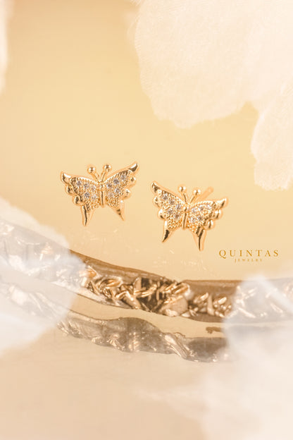 Aurelia Butterfly Stud Earrings