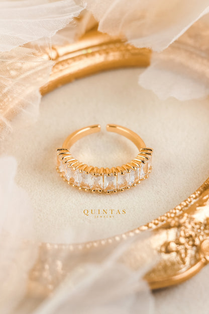 Baguette Eternity Diamond Ring (Adjustable)